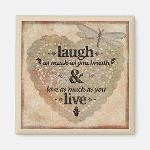 Aimant Laugh and Live