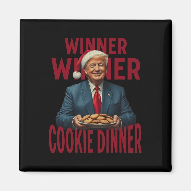 Aimant Lauréat du dîner Cookie Dinner Funny Trump 2024 47 (Devant)