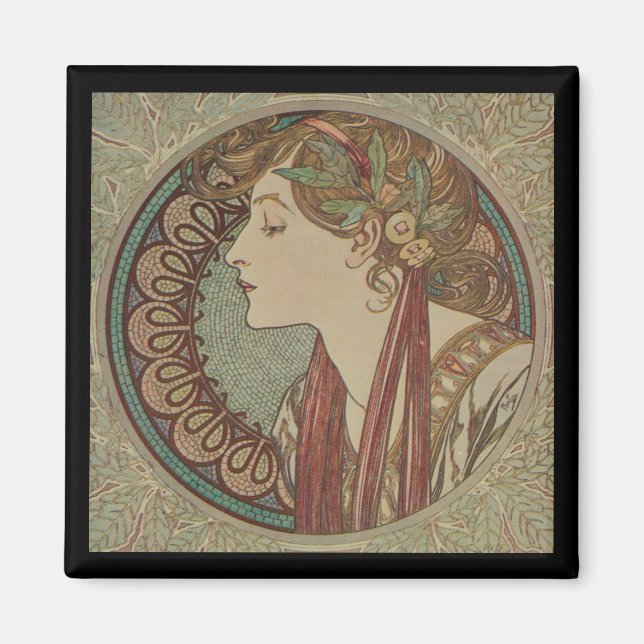 Aimant Laurel par Alphonse Mucha (Devant)