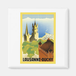 Aimant Lausanne ~ Ouchy ~ Vintage Swiss Travel