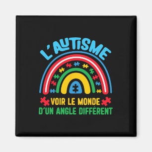 Aimant L'Autisme À La Vue Du Monde D'Un Autisme Angle Con