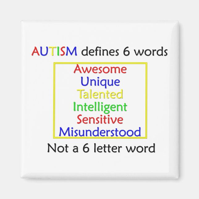 Aimant L'autisme définit (Devant)