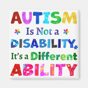 Aimant L'AUTISME n'est pas un handicap