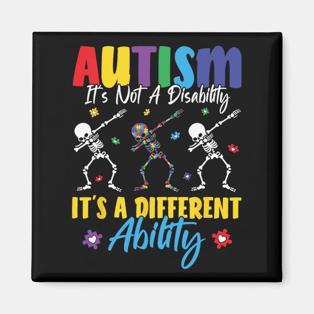 Aimant L'autisme n'est pas un handicap C'est une capacité (Devant)