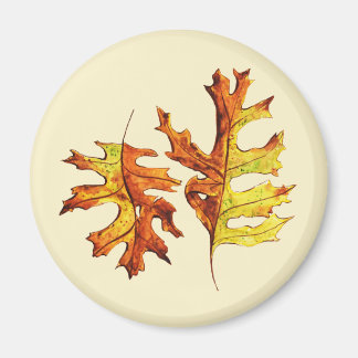 Aimant L'automne laisse belle nature aquarelle art