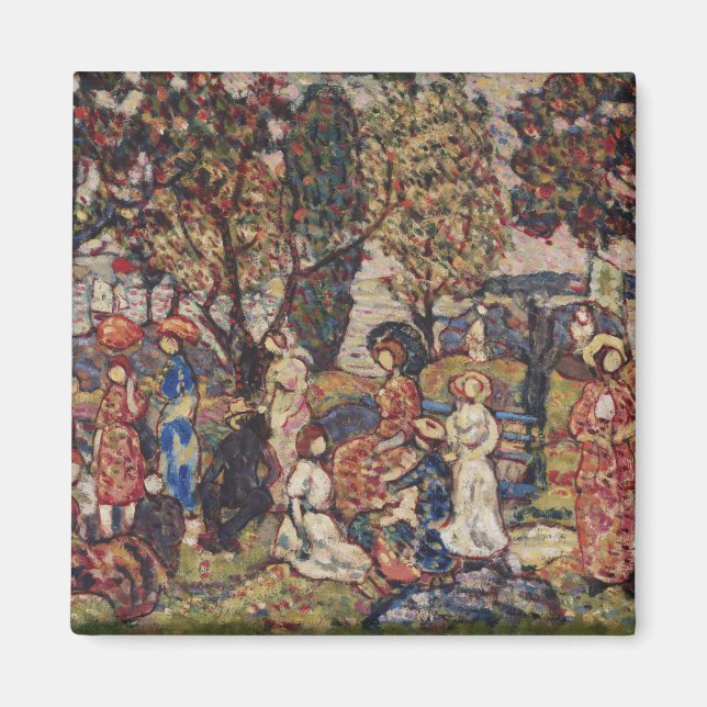 Aimant L'automne par Maurice Prendergast, Vintage Fine Ar (Devant)