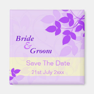 Aimant Lavande Purple Enregistrer l'aimant Date