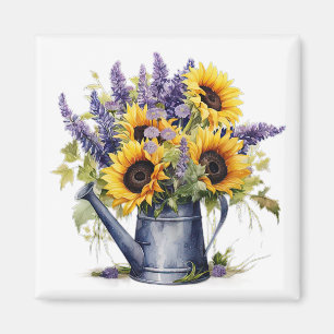 Aimant Lavande & Tournesols