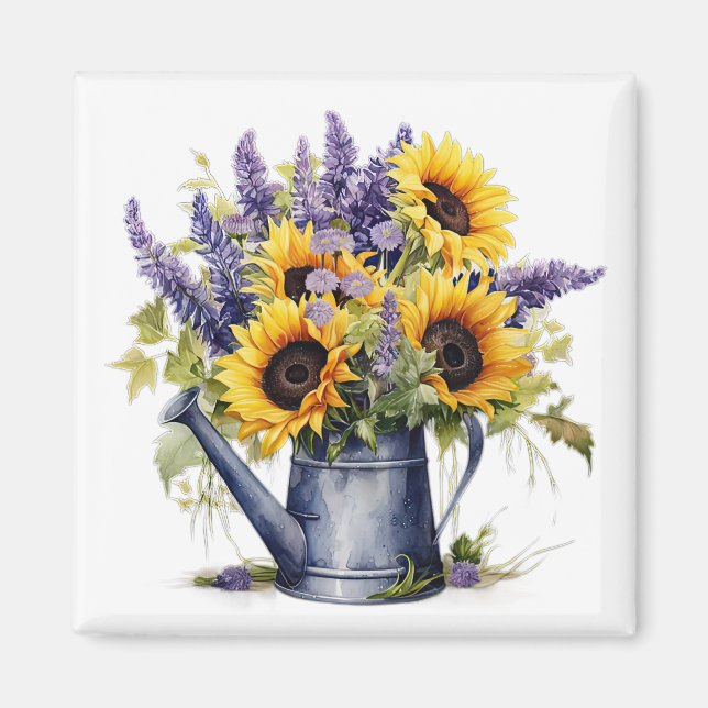 Aimant Lavande & Tournesols   (Devant)