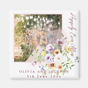 Aimant Lavande Vierge Violet Floral Heureux Jamais Après