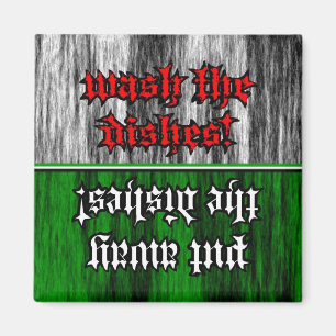 Aimant Lave-linge et ranger Nettoyant/Lave-vaisselle sale