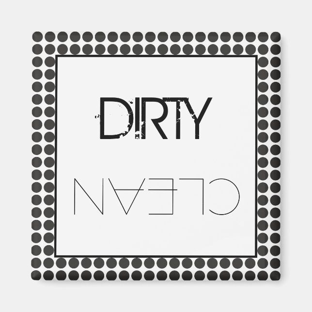 Aimant Lave-vaisselle Black Dots (Devant)