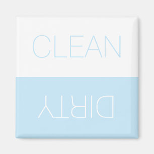 Aimant Lave-vaisselle bleu clair