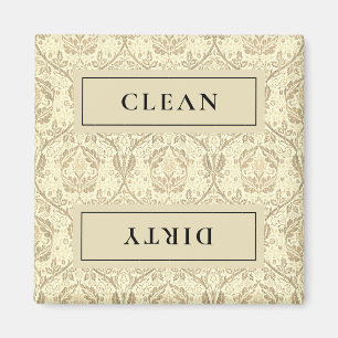 Aimant Lave-vaisselle Floral Séphia Tan