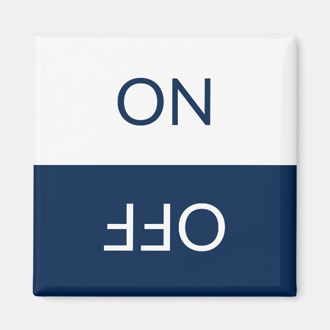 Aimant Lave-vaisselle Lave-linge bleu blanc (Devant)