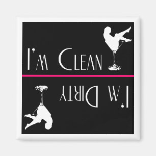 Aimant Lave-vaisselle magnétique—Fille sale