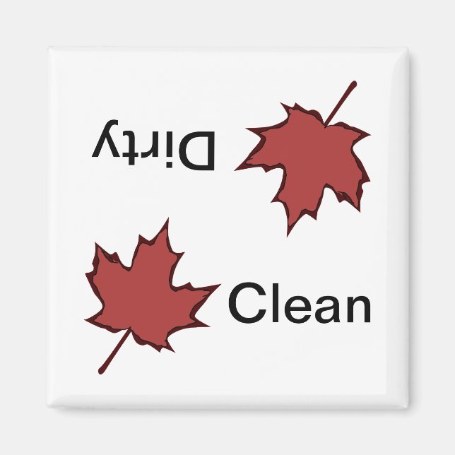 Aimant Lave-vaisselle Maple Leaf (Devant)