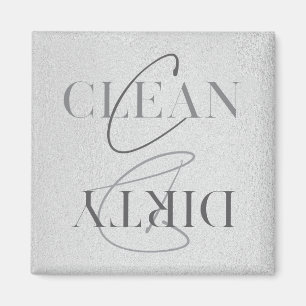 Aimant Lave-vaisselle moderne Silver Grey Nettoyant Cuisi