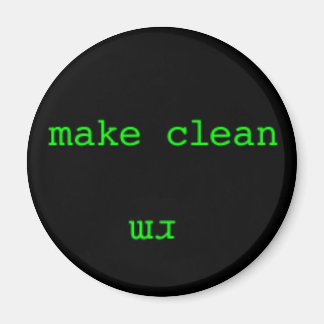 Aimant Lave-vaisselle nerd propre/sale (Devant)