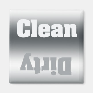 Aimant Lave-vaisselle nettoyant ou sale en argent