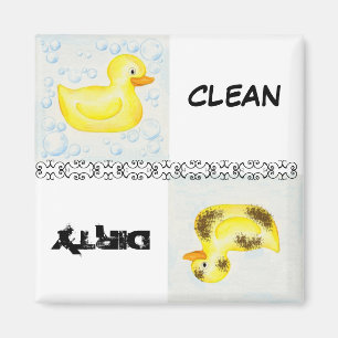 Aimant Lave-vaisselle propre et sale