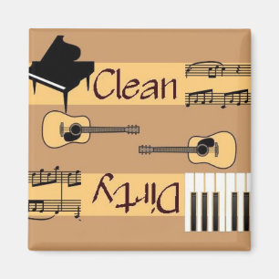 Aimant Lave-vaisselle propre ou sale de musique country
