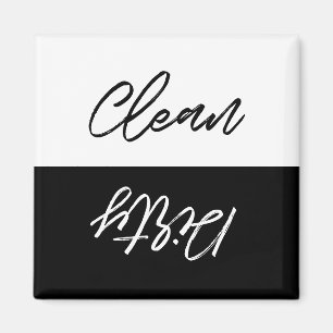 Aimant Lave-vaisselle propre ou sale moderne