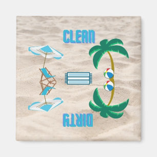 Aimant Lave-vaisselle propre/sale