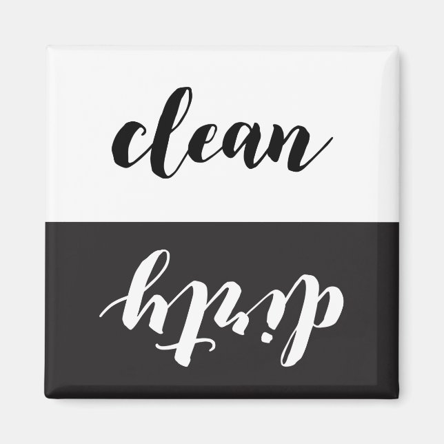 Aimant lave-vaisselle réversible propre (Devant)