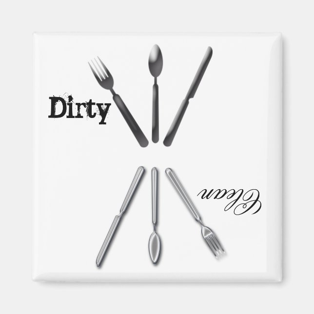 Aimant Lave-vaisselle sale (Devant)