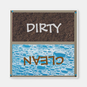 Aimant Lave-vaisselle sale ou propre