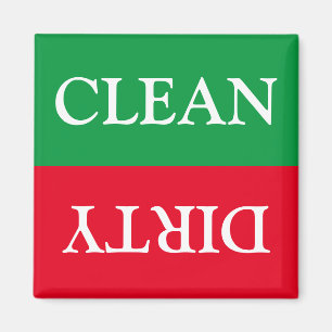 Aimant Lave Vaisselle Sale Vert Rouge Blanc