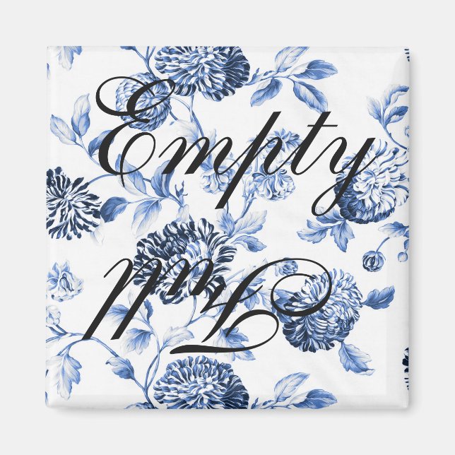 Aimant Lave-vaisselle Vintage bleu vierge (Devant)