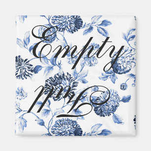 Aimant Lave-vaisselle Vintage en toile bleue vierge