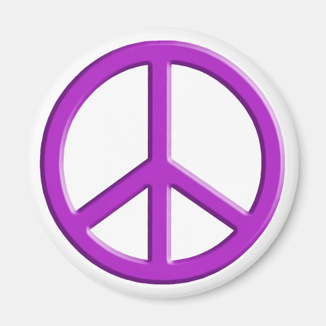 Aimant Lavender Peace Sign (Devant)