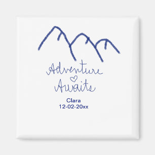Aimant L'aventure attend le cœur de la montagne bleue ajo