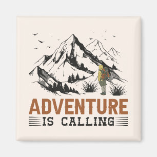 Aimant L'aventure est en train d'appeler