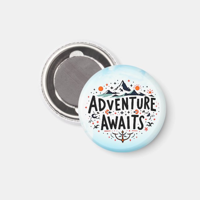 Aimant L'aventure vous attend (Recto/Verso)