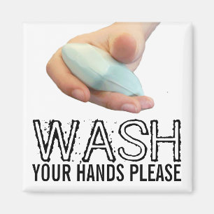 Aimant Lavez-Vous Les Mains, S'Il Vous Plaît