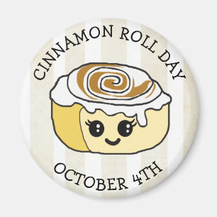 Aimant Le 4 octobre est le jour du rouleau de cannelle
