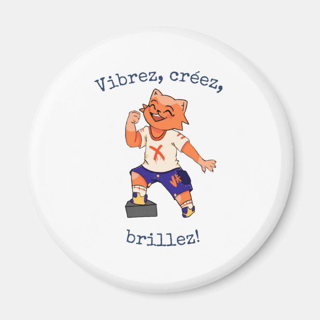 Aimant  Le Badge de la Créativité Éclatante (Devant)