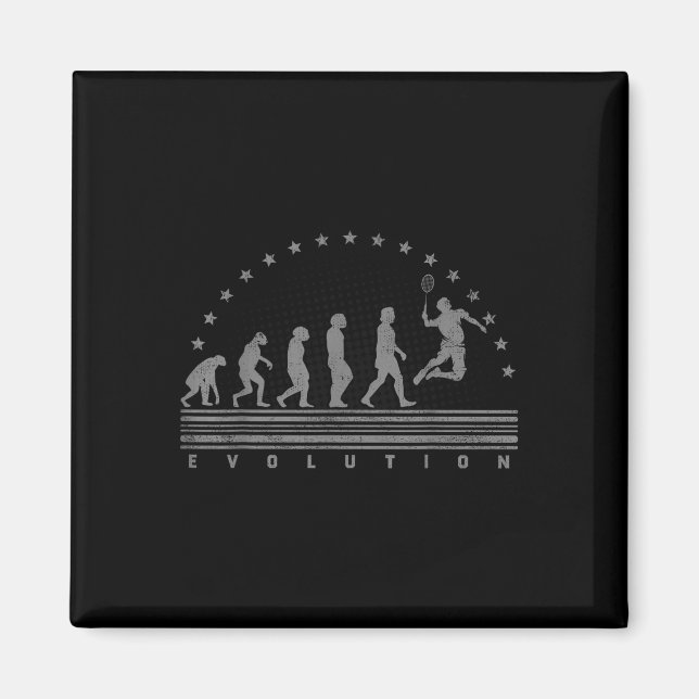 Aimant Le Badminton Evolutions Retro Shuttle Hommes Badmi (Devant)