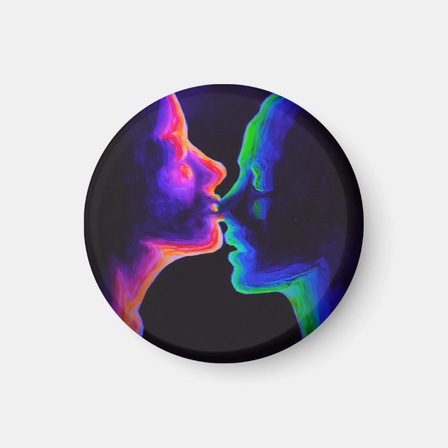 Aimant Le baiser à la lumière ultraviolette (Devant)