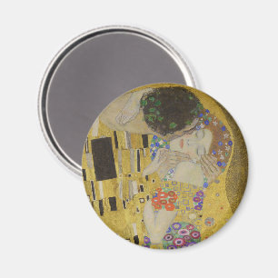 Aimant Le Baiser, Peinture à l'huile Art Nouveau, Gustav