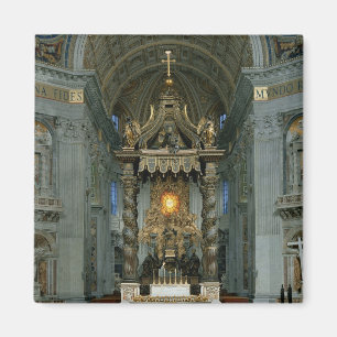 Aimant Le Baldacchino, le haut autel et la chaise
