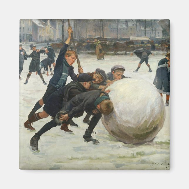 Aimant Le ballon de neige le plus géant, 1903 (Devant)