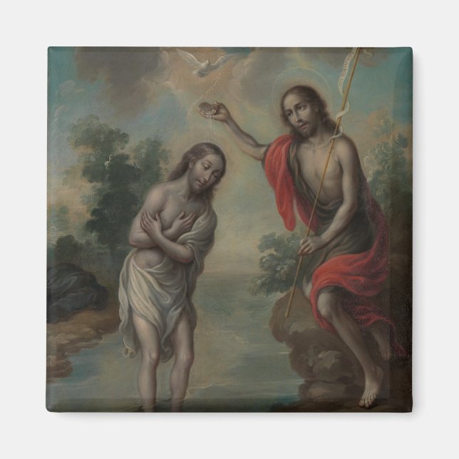 Aimant Le baptême du Christ par Nicolás Enríquez (Devant)