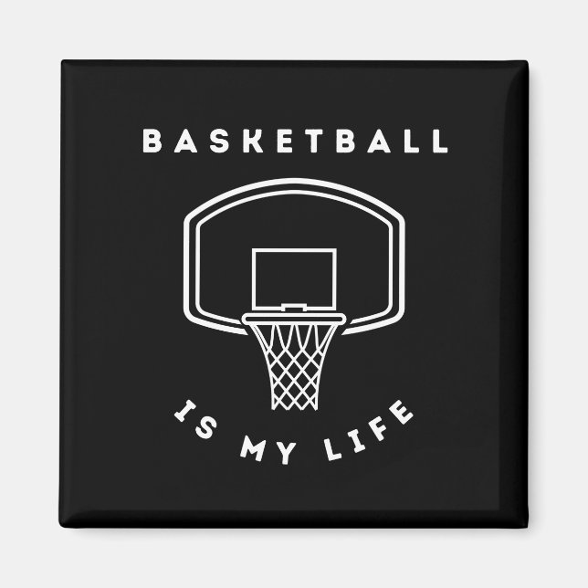 Aimant Le basket-ball est mon sport (Devant)