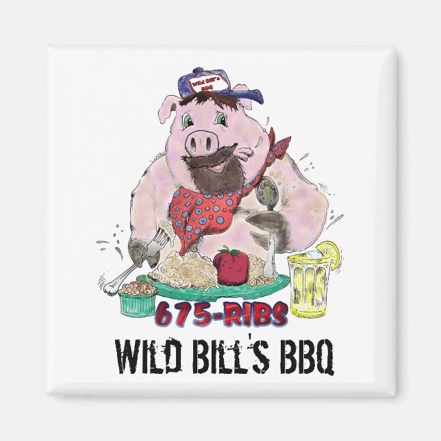 AIMANT LE BBQ DE WILD BILL (Devant)