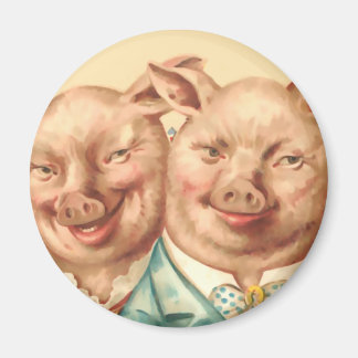 Aimant Le beau couple de cochon